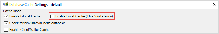 Considerations for Citrix when Database Cache Mode is Enabled