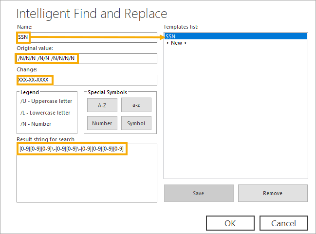 Intelligent Find and Replace