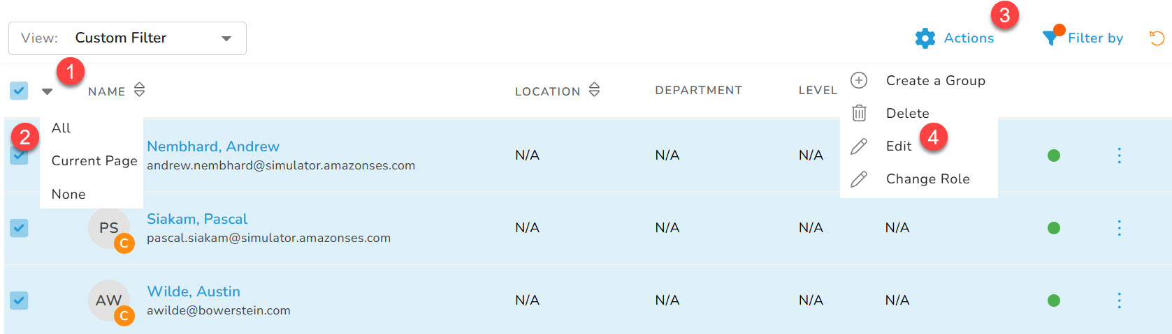 Inactivate Multiple Client Users at Once