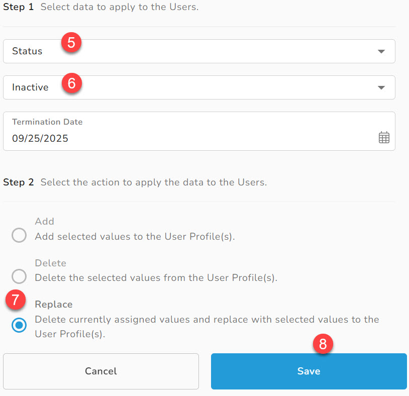 Inactivate Multiple Client Users at Once