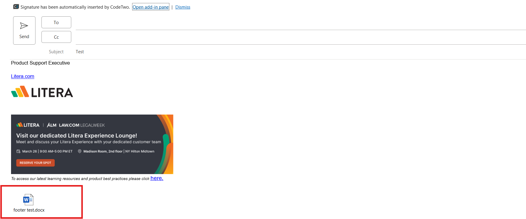 Attachments Repositioned in Rich Text Emails with Clean and Reattach Option