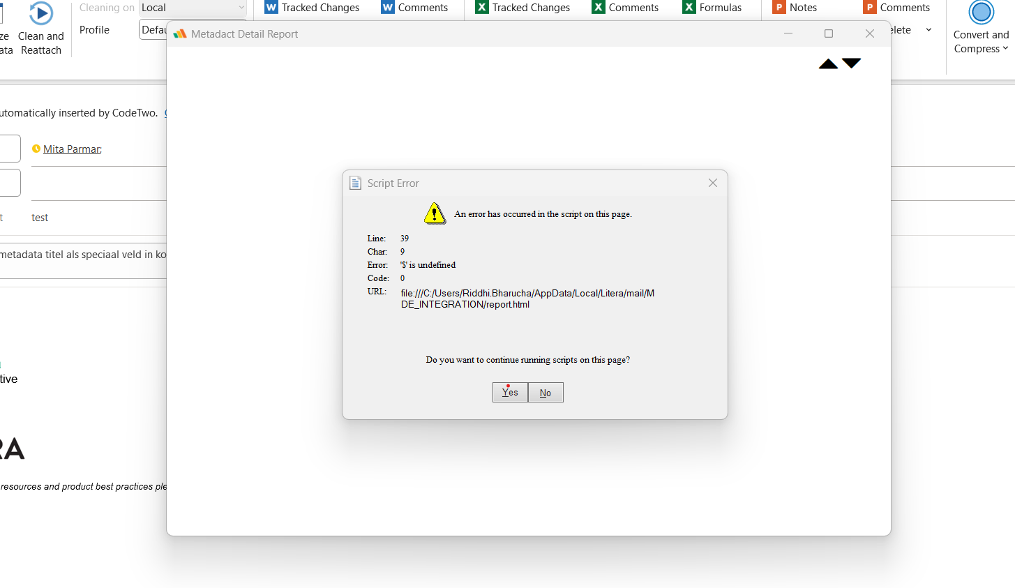 Script Error When Using 