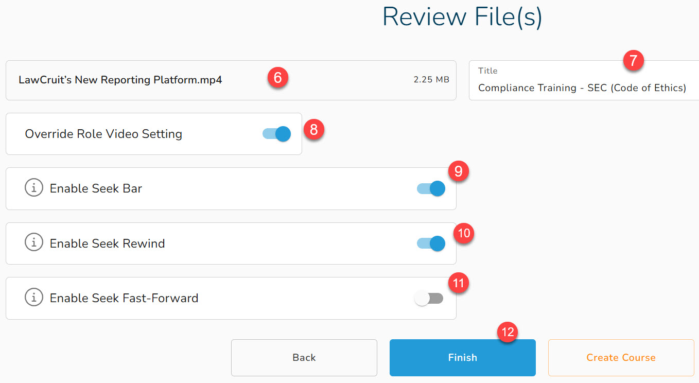 Create a Video File Session in CE Manager