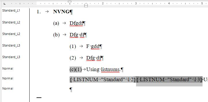 How to Display Two Outline Numbers on the Same Line in Litera NTD