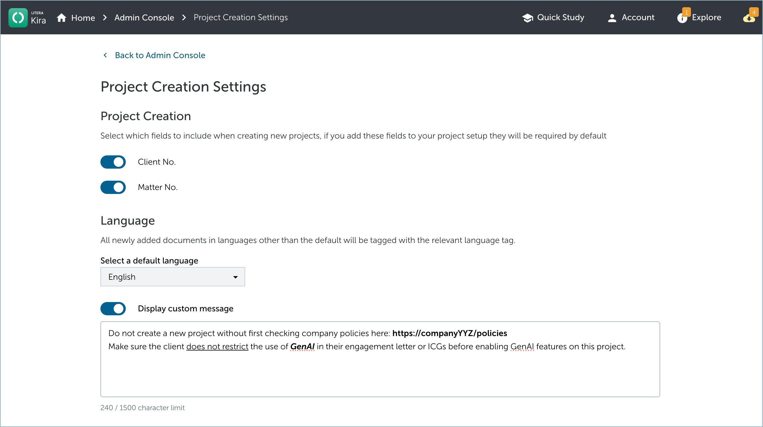 Admin Quick Start Guide