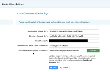 Azure OTP Simple Email Service (SES)