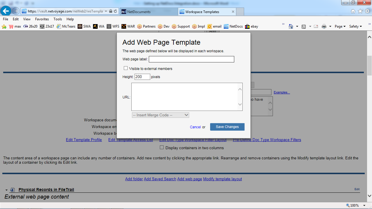 Install the NetDocuments UI Integration