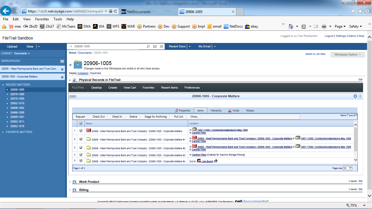 Install the NetDocuments UI Integration