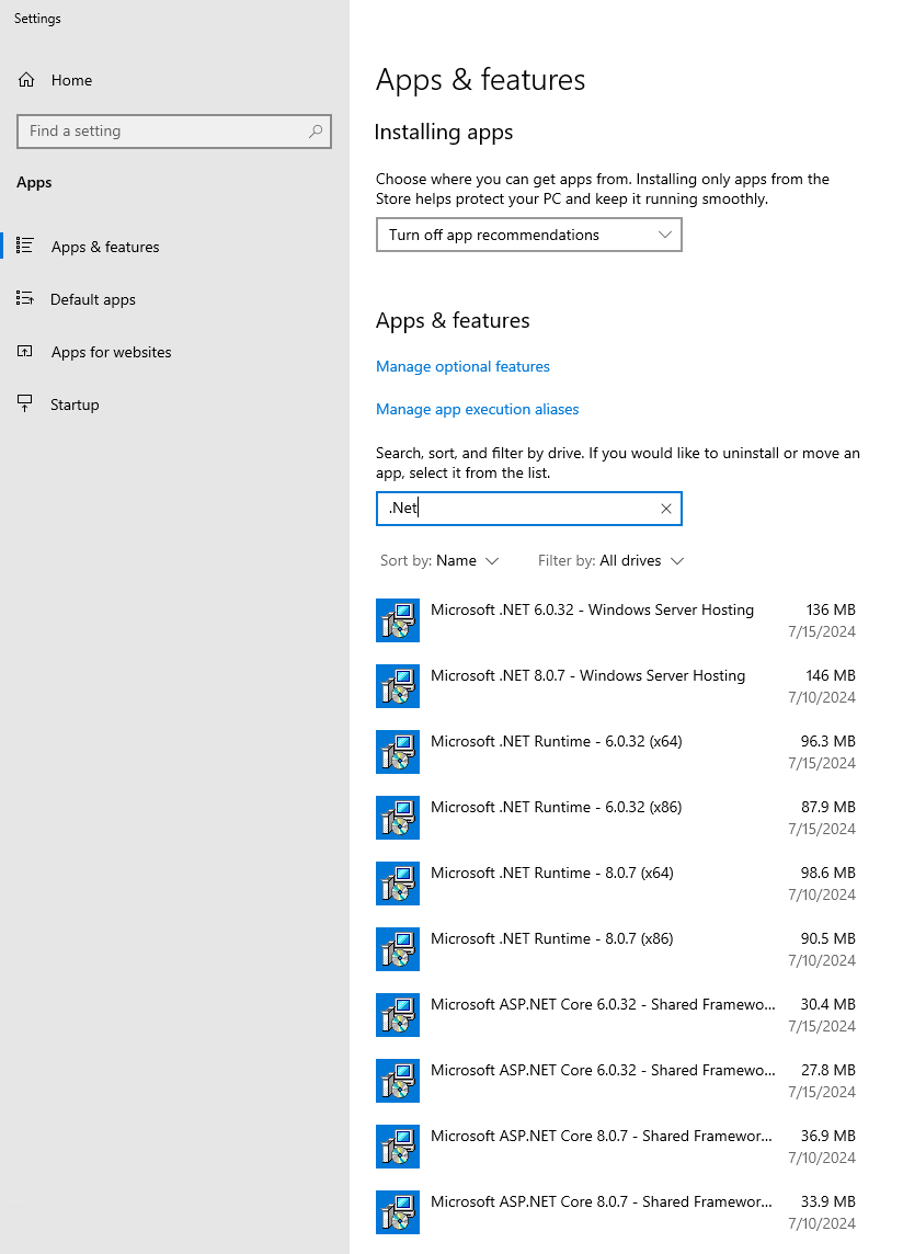 .NET Core Installation Guide