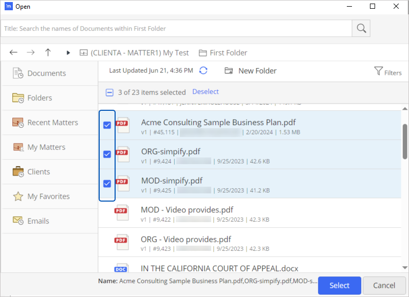 pdfDocs iManage Integration Guide
