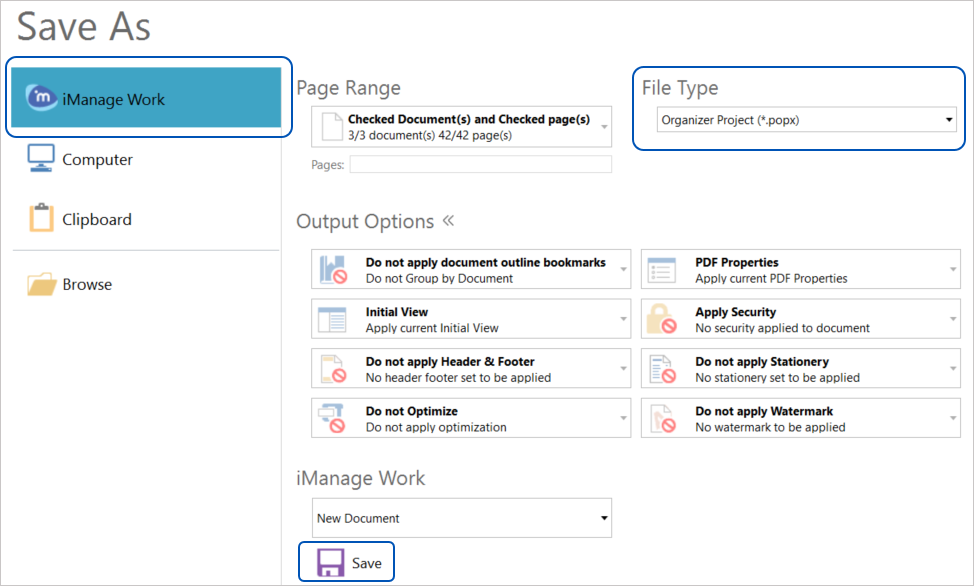 pdfDocs iManage Integration Guide