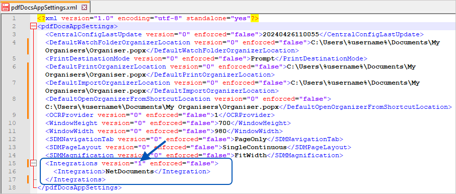 pdfDocs NetDocument Integration Guide