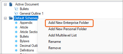 Configuring Numbering schemes