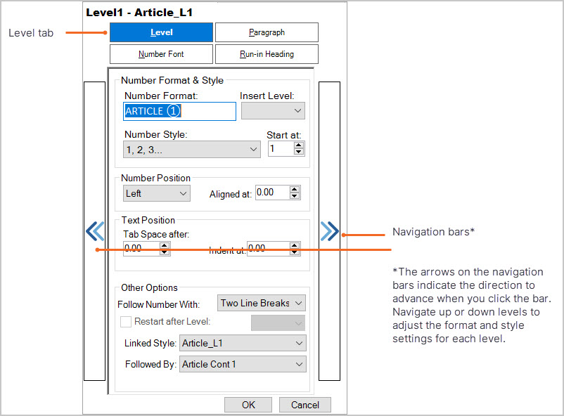 Configuring Numbering schemes