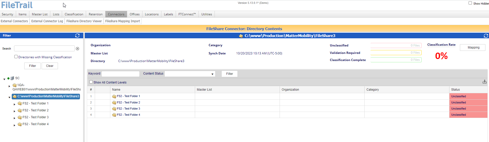 Install & configure the File Share Connector