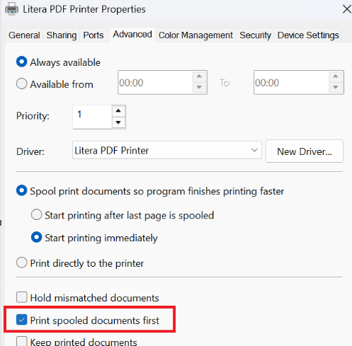 Print documents in the correct order using pdfDocs