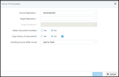 How to Move Folders/Documents/Workspaces