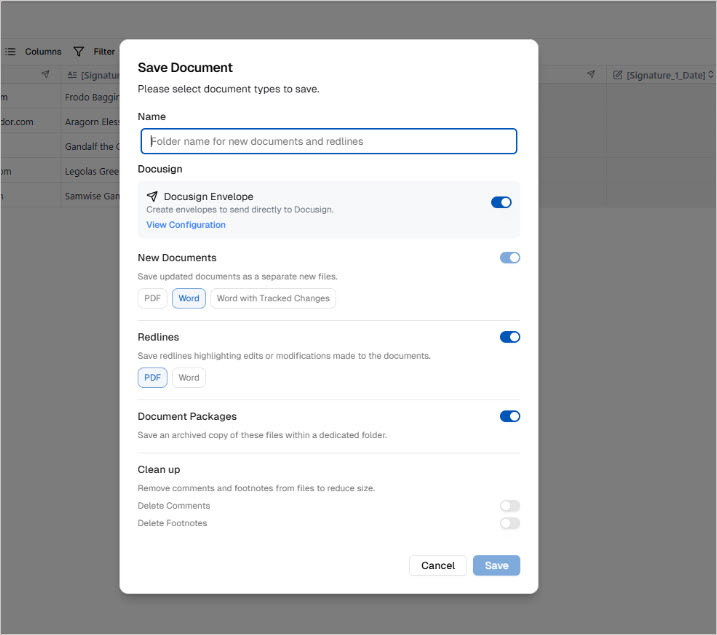 Creating Docusign envelopes in your Document generation workflow