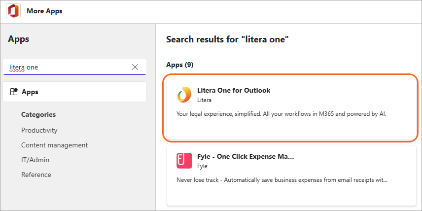 Add Litera One for Outlook to your home ribbon