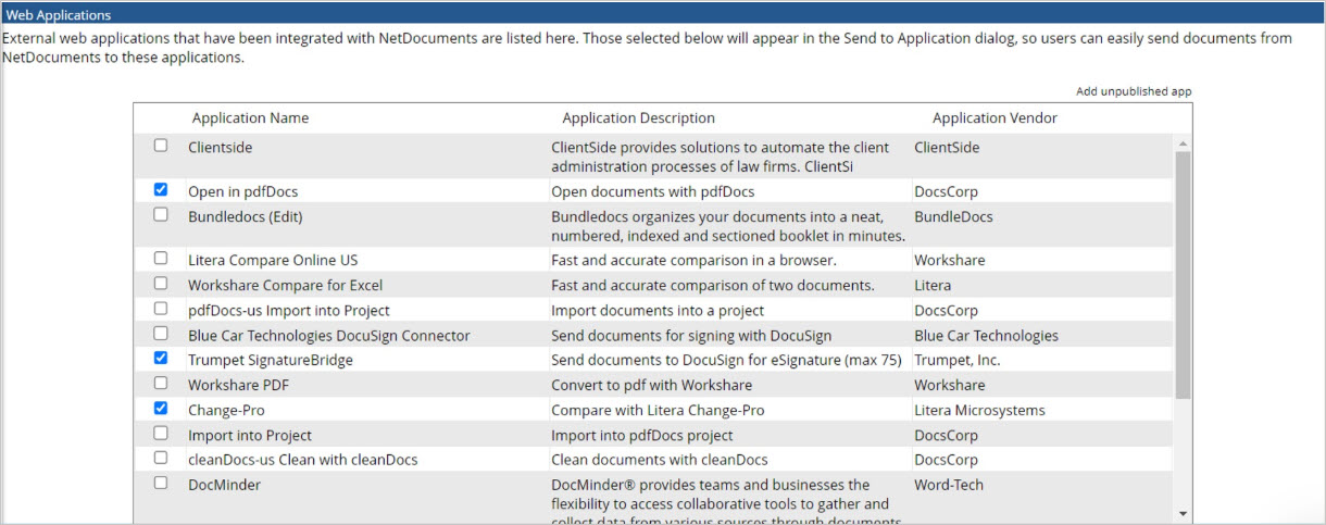 Configuring your NetDocuments integration