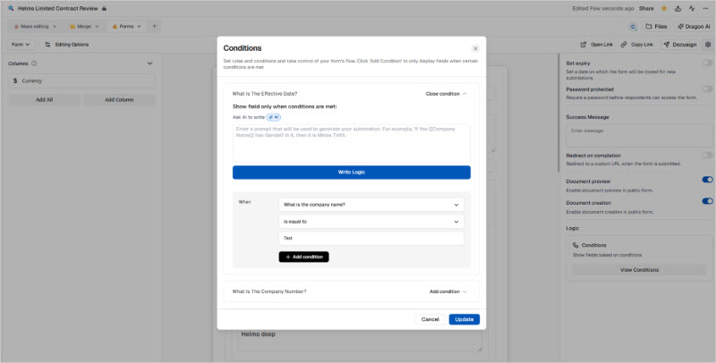 Conditional Logic in Forms