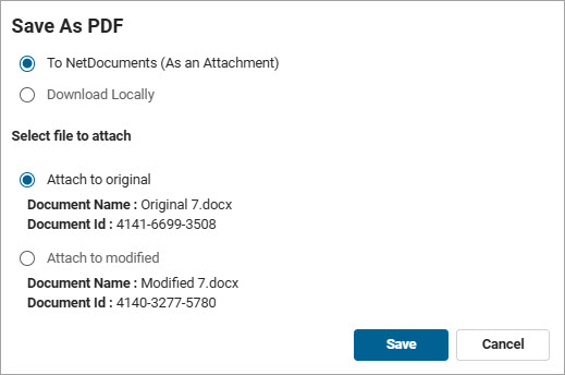 From NetDocuments, compare files in Litera One