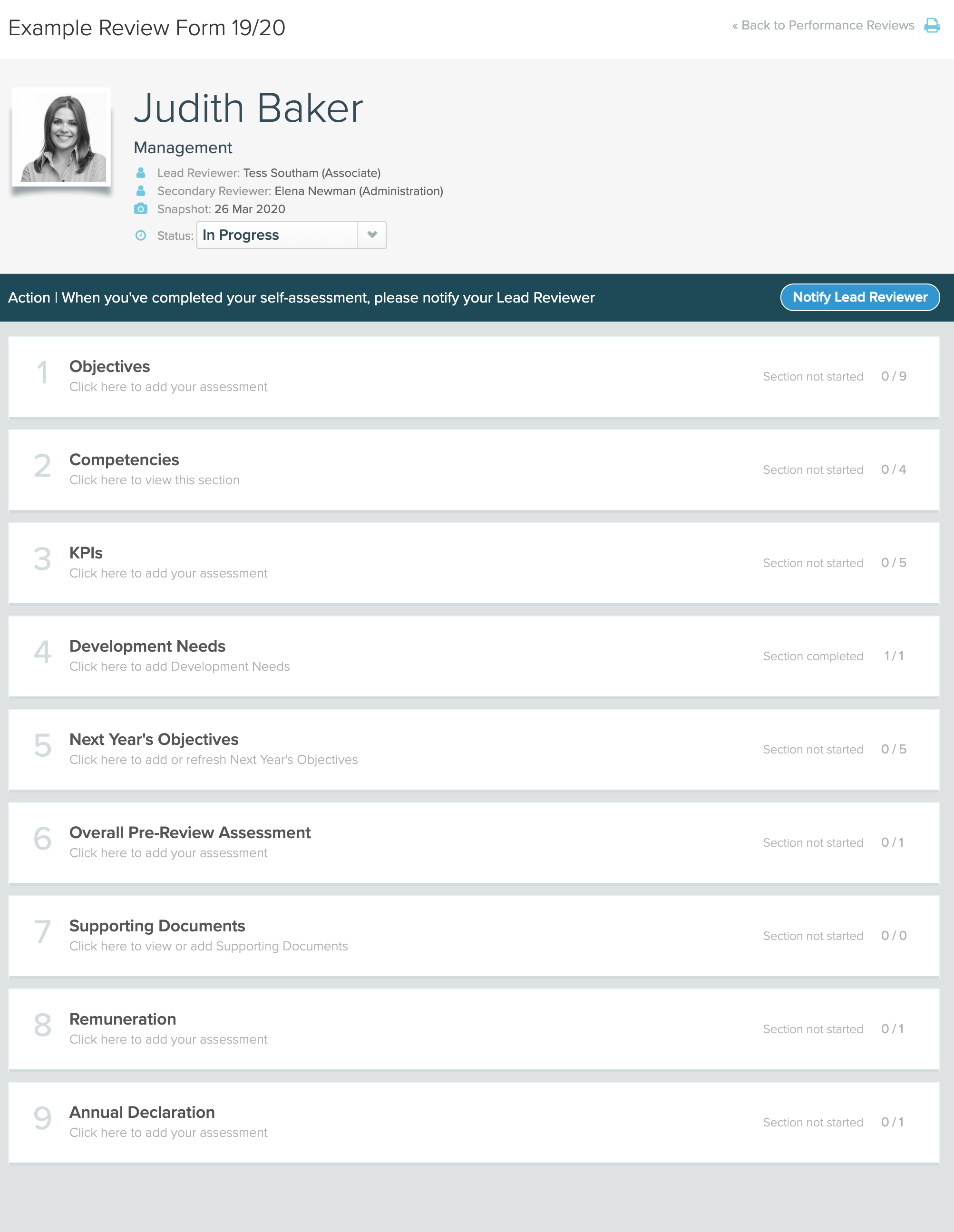 Review process overview for Reviewees