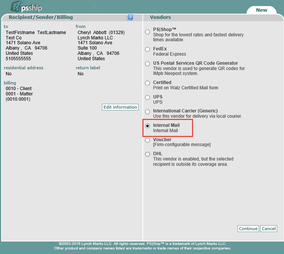 Internal Mail Workflow