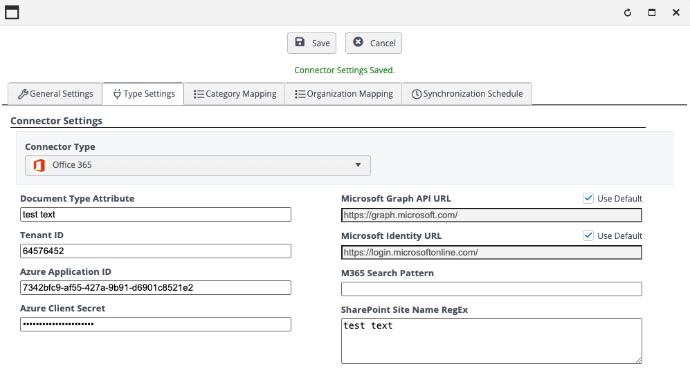 Configure the Microsoft 365 connector in FileTrail