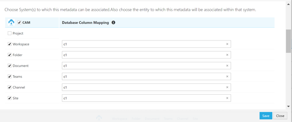 Managing and Mapping Metadata