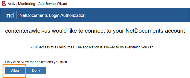 contentCrawler NetDocuments Integration Guide