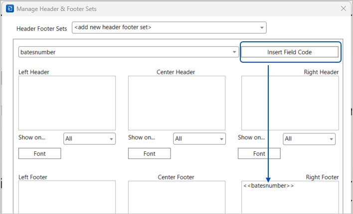 Page numbering, headers and footers in pdfDocs