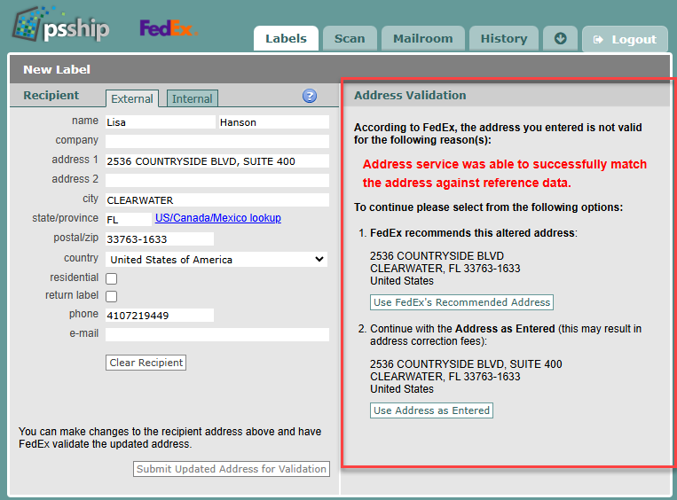 PS/Ship changes after the FedEx REST API migration