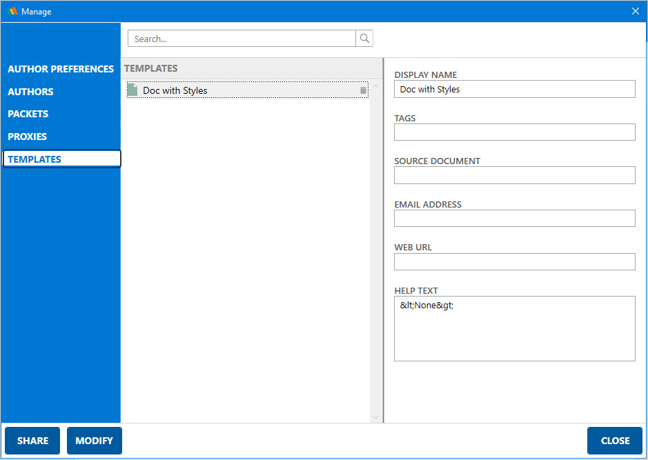 Manage and Share Your Personal Templates in Litera Create